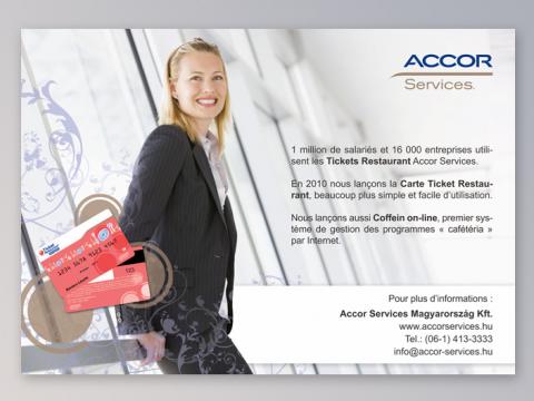 Accor Services Ticket Restaurant kártya hirdetés